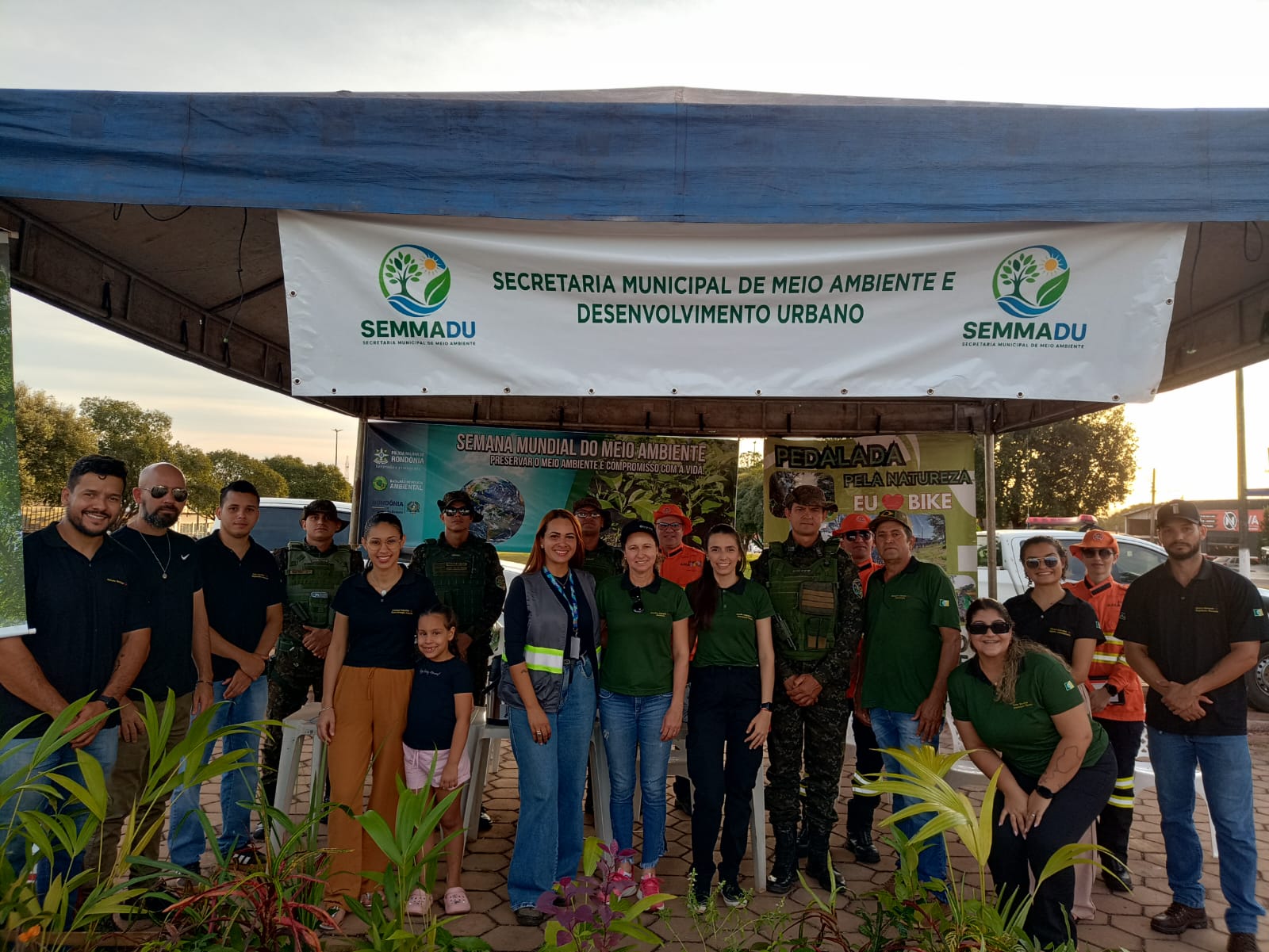 Polícia Ambiental e SEMMADU iniciam Semana do Meio Ambiente com distribuição de mudas em Rolim de Moura